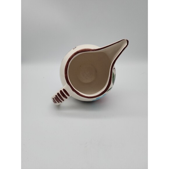 Italian Floral Pitcher Ristorante Tuscolo Grottaferrata Velletri Souvenir Piece? - Picture 10 of 11